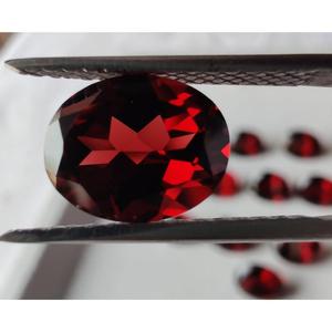 Granate natural / 7x5 mm / Calidad VSI 40 / CALIDAD SUPERIOR / Granate rojo de Mozambique / Oval facetado / 0.95 quilates - Product Image 4