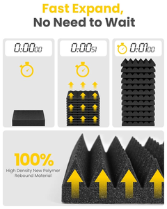 Acoustic bọt Hội Đồng Quản trị âm thanh hấp thụ âm thanh cô lập 100% polyester sợi kim tự tháp hình dạng forrecording <span class=keywords><strong>Studio</strong></span> flightcase bộ phận bọt - Product Image 4