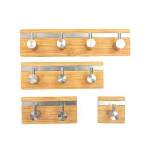 Gancho de baño montado en la pared de BAMBOO, gancho adhesivo fuerte para abrigos y toallas con características clave autoadhesivas extraídas - Product Image 1