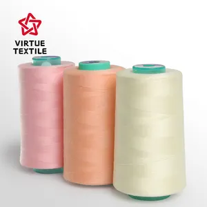 wholesale 20/2/3 100% spun polyester sewing thread for bags 3000yds