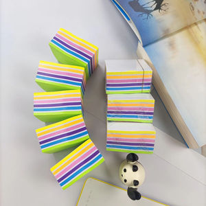 Bloc de Notas Adhesivas de Papel Coloridas Personalizables, Combinación de Notas Adhesivas Fluorescentes con Logotipo Personalizado - Product Image 4