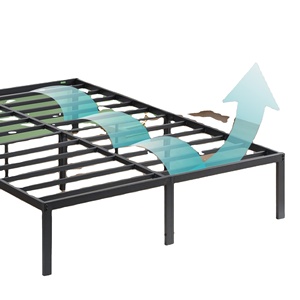 WEKIS Modern Stainless Steel Iron Metal <b>Bed</b> <b>Frame</b> with Storage <b>Queen</b>/King <b>Size</b> Hospital/Hotel Use Durable 10-Year Warranty - Product Image 2