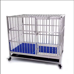 Pieghevole in acciaio inox cane gabbia Vet attrezzature animale gabbia in alluminio per cane - Product Image 1