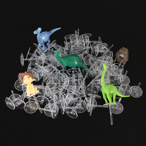 Miniature Cake Toppers With Transparent Base 100 Pieces Reusable Birthday Decorations - Product Image 1