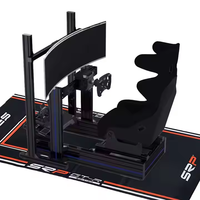 aluminium simulateur de cockpit de course siège voiture conduite simulateur de course jeu de cockpit simulateur de course