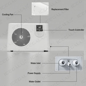 Ambohr 2026 Bañera de Hielo Inflable Ecológica con Borde Inclinado y Enfriador de 1HP, Portátil, para Uso en Interiores/Exteriores - Product Image 5