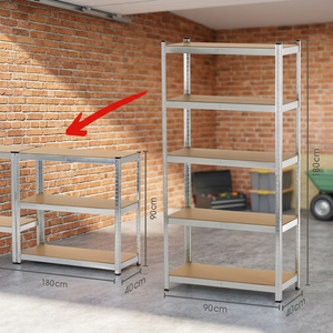 Adjustable Heavy Duty Metal Shelving <b>Unit</b> Boltless Racking Shelves Garage Shelf Warehouse - Product Image 3