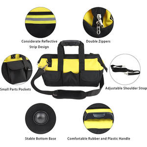 Correa de hombro ajustable Bolsa de herramientas de nylon portátil Personalizable OEM <span class=keywords><strong>Electricistas</strong></span> Organizador de garaje Impermeable Emergencia táctica - Product Image 5