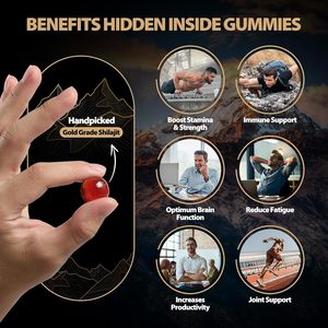 Oem nhãn hiệu riêng shilajit chiết xuất Gummies Himalaya shilajit nhựa shilajit Gummies cho hỗ trợ năng lượng và bộ nhớ não - Product Image 4