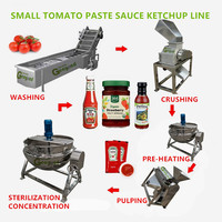 Shanghai Fabriek Kleine Tomaat Pulping Verdamping Plant Machine Apparatuur Tomatenpuree Saus Ketchup Fruit Jam Productielijn