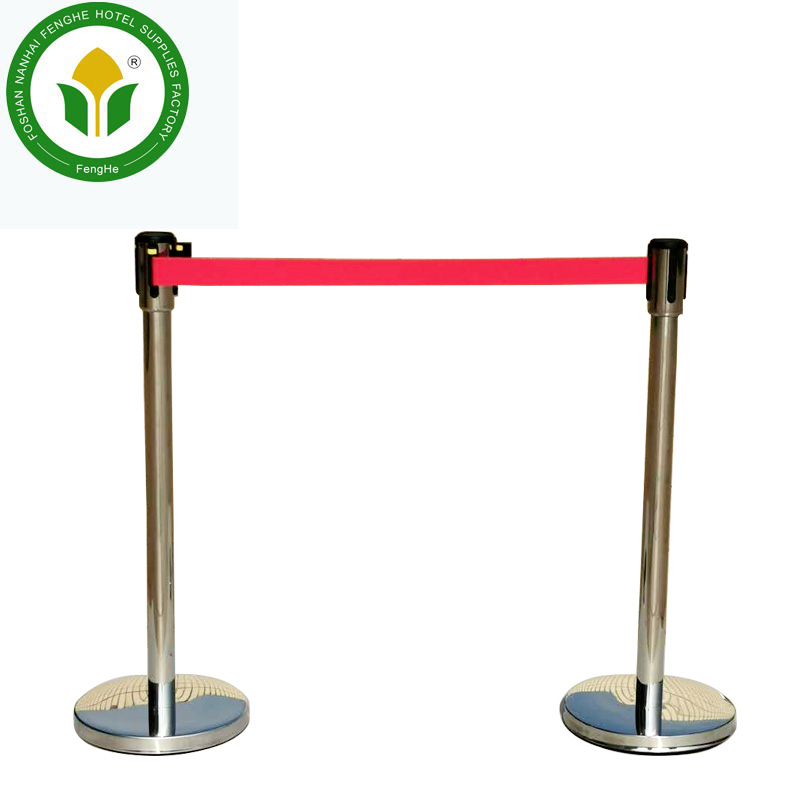 Отель из нержавеющей стали откатное ременное толпа управления барьер очереди стойки очереди Полюс