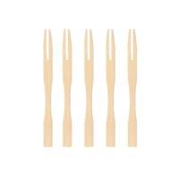 Natuurlijke bamboe fruitprikkers 9cm wegwerp voedselvorkjes 100 stuks voor dessert feest catering