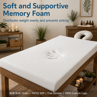 Surmatelas personnalisé de 2 pouces en mousse à mémoire de forme souple haute densité avec housse amovible