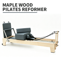 Machine de Pilates Reformer en bois BODI Fitness - Équipement de gym écologique, durable, multifonctionnel, réglable et sûr avec garantie de 2 ans