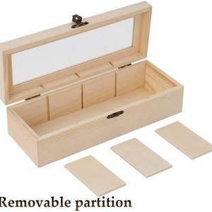 Tianyu Thủ Công Hình Chữ Nhật Khắc Bốn Ngăn Rắn Gỗ <span class=keywords><strong>PP</strong></span> Thiết Kế Cổ Điển Xách Tay Quà Tặng Trà Hộp Bao Bì Cho Máy Tính Để Bàn - Product Image 2