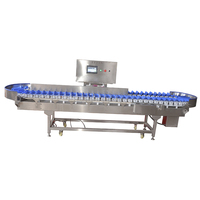 Sus304 Draaitafel Weegsorteermachine Nieuwe Staat Voor Vis Noten Fruit Groente Sortering Gewicht Plc Core