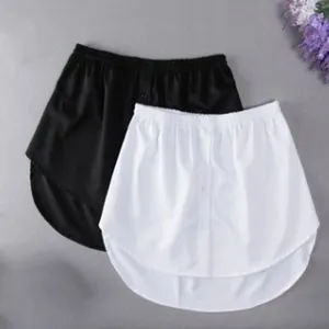 Women Girls <strong>Shirt</strong> Blouse <strong>Extender</strong> Adjustable Layering Faux Top Lower Sweep Mini Skirt False Hemline Splitting Underskirt - Product Image 4