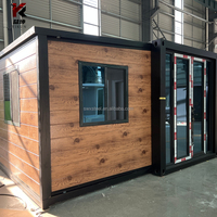 Maison de luxe de 40 pieds, plans de maisons conteneurs extensibles à double aile, préfabriquées en extérieur, 3 chambres, 2 salles de bain, bar inclus