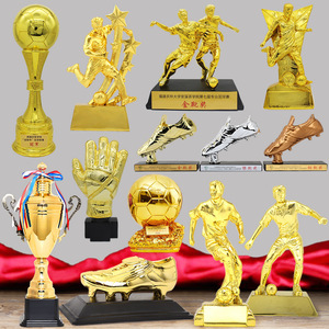 Trofeo di Calcio in Resina, Premio Scarpa <span class=keywords><strong>d</strong></span>'Oro, Pallone <span class=keywords><strong>d</strong></span>'Oro, Portiere del Giorno, Realizzato in Cina - Product Image 1