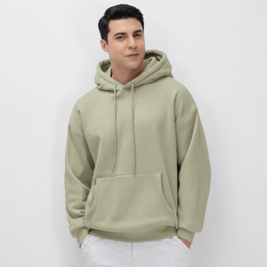 <b>Oversized</b> Pullover Mens <b>Hoodie</b> 300 Gsm Heavy Weight Fleece Blank Hoodies with Puff Printing Logo Drop Shoulder Design - Product Image 1