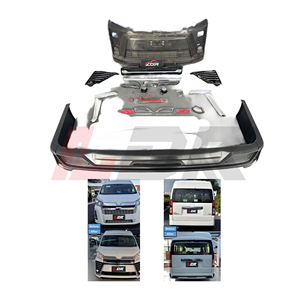 Fabrika Fiyatı Yeni BodyKit Japon Arabası Hiace Ön Arka Tampon Montajı Civatalı Evrensel Uyumlu YO <span class=keywords><strong>TA</strong></span> Hiace 2019+ için - Product Image 2