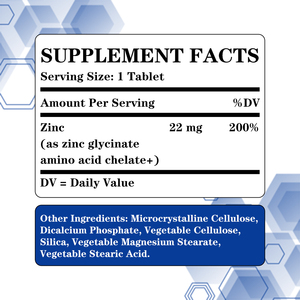 Comprimés de zinc à marque privée OEM avec zinc, contribue à une peau saine et éclatante, soutient la croissance cellulaire et la formation du DNA - Product Image 2
