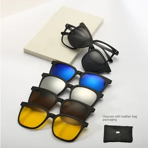 Ensemble de lunettes de soleil polarisées Tr90 unisexe, vente en gros, plusieurs Styles et couleurs - Product Image 1