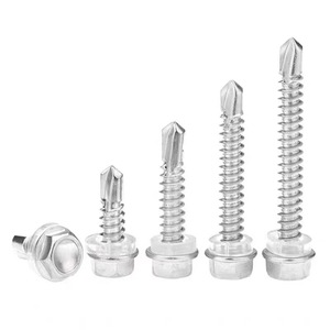 Stainless Steel Self Drilling Screw M6.3 Metric Coarse Thread Fully Threaded For Plastic Roofing Sheets - Product Image 1