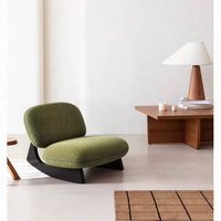 Fauteuil à bascule moderne du milieu du siècle, en bois massif, une place, pour petits appartements, salon et chambre à coucher