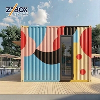 Kiosque de café prêt à l'emploi, bar mobile, café modulaire, stand de restauration rapide avec fenêtre de service pour rue, campus, centre commercial