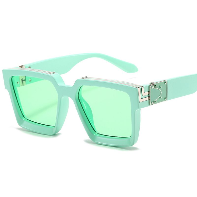 Feuille verte cadre vert