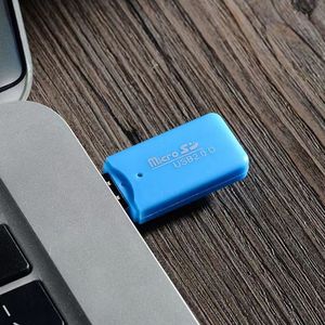 เครื่องอ่านการ์ด Micro SD USB 2.0 สำหรับแล็ปท็อป พลาสติกภายนอก 4 in 1 ช่องเสียบการ์ดหลายรูปแบบ เครื่องอ่านการ์ดหน่วยความจำ - Product Image 3