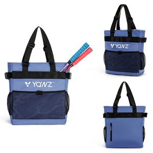Custom Portable Pickleball and Padel Racket Bag Handbag With Large Capacity Custom Logo <b>Water</b>-<b>resistant</b> Nylon Tennis Tote Bag - Product Image 1