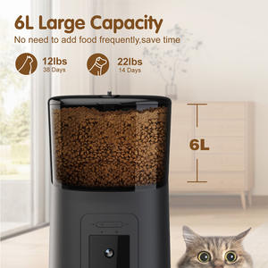 Comedouro Automático Inteligente WiFi para Animais de Estimação, Controlo por App, Capacidade de 6L, Design Ultra Silencioso, Câmera e Temporizador para Gatos, Cães e Coelhos – Plástico Durável - Product Image 4