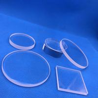 Placa de cristal de cuarzo transparente para ventana de cristal de cuarzo perforado con láser personalizado profesional