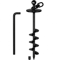 Piquet d'ancrage pour chien en acier allié, pivotant à 360°, robuste, pour jardin et camping, attache pour animaux de compagnie