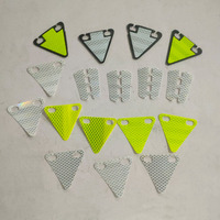 Logo personnalisé haute Visible Réfléchissant Triangle Tag Pendentif Réflecteur Suspendu pour VTT Nuit Route Vélo Équitation Sécurité