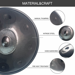 Cozyjoy <span class=keywords><strong>Handpan</strong></span> 22 pouces (53 cm) en acier inoxydable, 9-10 notes, personnalisé, style Kurd, pour jeu professionnel - Product Image 5