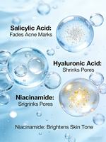 Sérum à l'acide salicylique anti-imperfections pour le visage, essence pour peaux à tendance acnéique, éclaircissant post-acné
