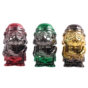 Meilleures ventes transfrontalières : Grinder classique Vader en alliage de zinc noir et blanc, broyeur de fumée pour accessoires - Product Image 2
