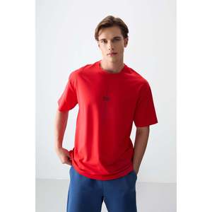 T-shirt pour homme Fiesta en coton épais, doux, texturé, coupe ample, imprimé - 88373 - Fiesta - Product Image 1