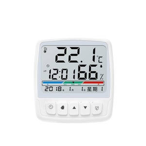 เดลิกซี่ เอลีคทริคเครื่องวัดอุณหภูมิและความชื้นแบบดิจิตอลจอแสดงผล LCD เครื่องวัดอุณหภูมิในครัวเรือนในร่มพร้อมขาตั้งตะขอแม่เหล็ก - Product Image 2