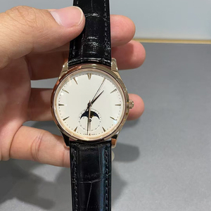 Preeminent Luxury Heritage Eggshell White Dial Rose Gold Steel Case Moon Phase Ultra Thin Automatic <b>Mechanical</b> Date Elite <b>Watch</b> - Product Image 2