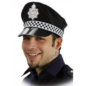 CHAPPEAU DE POLICE EN TISSU TAILLE 58 - Product Image 1