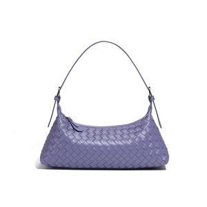 Fashion Woven Hobo <b>Bag</b> for Women <b>Soft</b> PU <b>Leather</b> Shoulder <b>Bag</b> Crescent Crossbody Handbag - Product Image 3