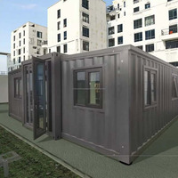 Maison conteneur extensible de 30 pieds, maison préfabriquée moderne pour projet résidentiel