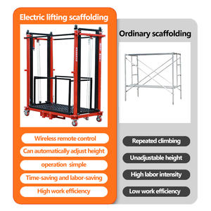 פיגום הרמה חשמלי נייד 3-12 מטר עם שלט רחוק, מעלית חיצונית, פיגום הרמה חשמלי - Product Image 3