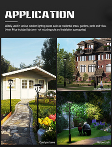Lámpara LED para Jardín IP65 2020 para Áreas de Paisajismo Exterior, Iluminación de Poste Alto de 150W para Parques, Cuerpo de Aluminio con Fuente de Alimentación CA FL-TYD-AE - Product Image 3