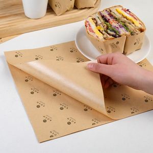 Custom Kraft <b>Paper</b> <b>Wrapping</b> Food Grade Burger Sandwich <b>Paper</b> Packaging Fast Food Oil Proof <b>Brown</b> <b>Paper</b> Food <b>Wrapping</b> Greaseproof - Product Image 2