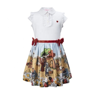 Stilnyashka-vestido de algodón con estampado de dibujos animados para niña pequeña, tirantes finos, para bebé - Product Image 5